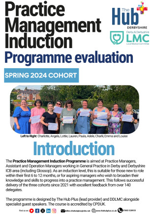 Practice Management Induction Programme - Spring Cohort 2024