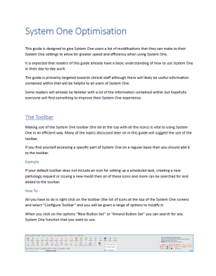 System One Guide